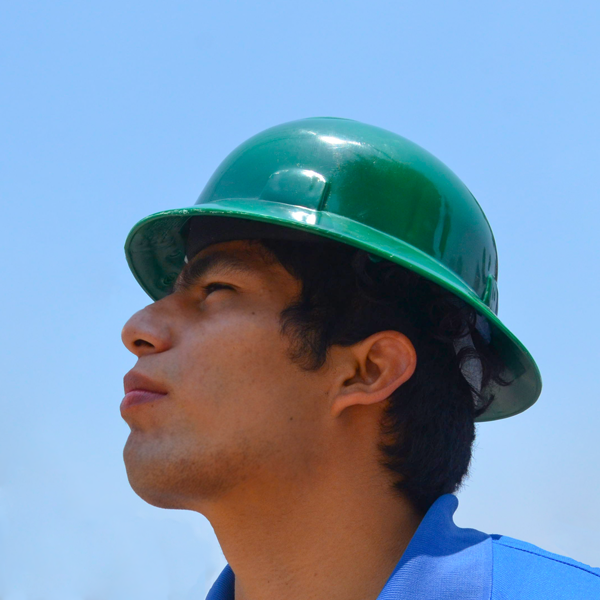 Casco Ala Ancha Dieléctrico con Suspensión de 6 Puntos Jyrsa Verde WW-2008VK … - 3